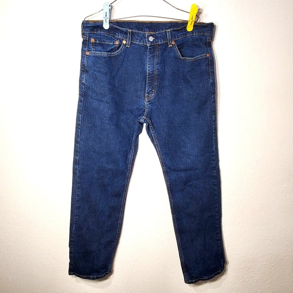 Levi Strauss & Co. Other - Levis Mens 505 Red Tab Straight Fit Blue Jeans 38x30 Medium Wash Denim Jeans